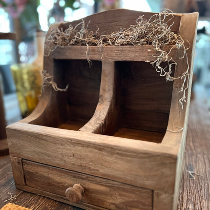 Grutterbak met laatje en vakjes