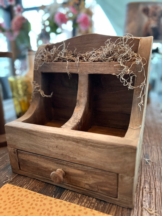 Grutterbak met laatje en vakjes