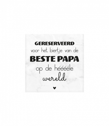 Marmeren onderzetter papa