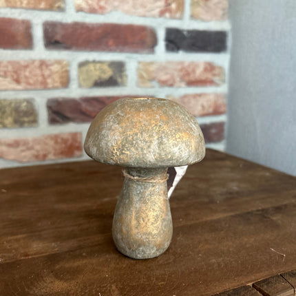 Gouden paddenstoel kandelaar