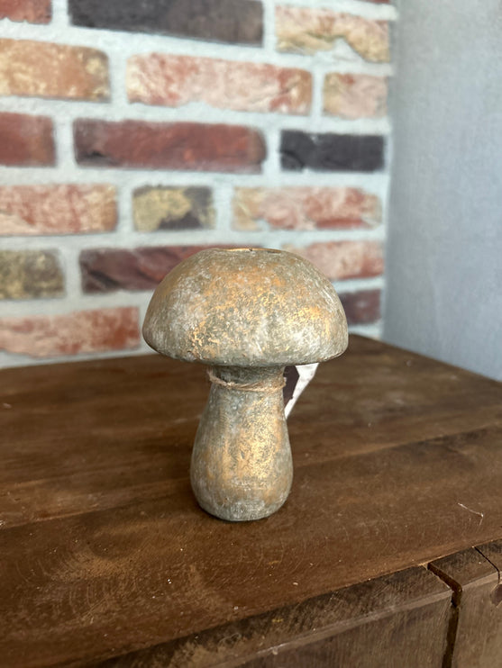 Gouden paddenstoel kandelaar