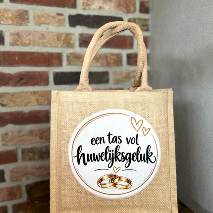 Jute Tas; Een tas vol Huwelijksgeluk