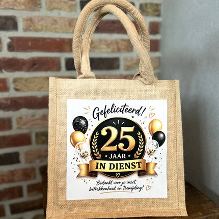 Cadeau Tas; 25 jaar in dienst