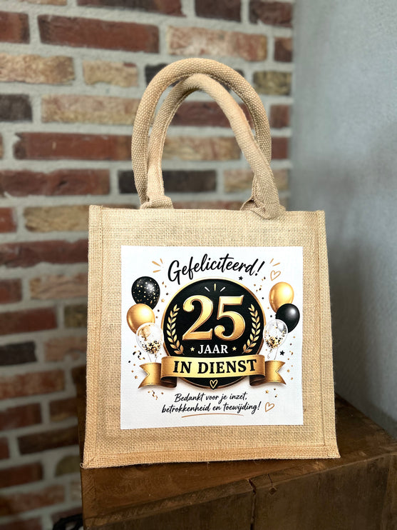 Cadeau Tas; 25 jaar in dienst