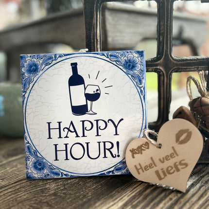 Tegels delfts blauw - Happy Hour