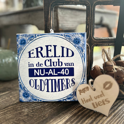 Tegels delfts blauw - 40 jaar