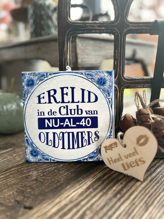 Tegels delfts blauw - 40 jaar