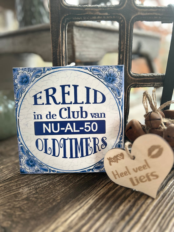 Tegels delfts blauw - 50 jaar