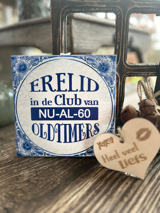Tegels delfts blauw - 60 jaar