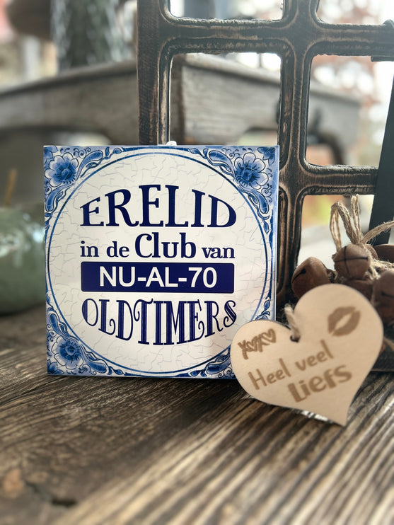 Tegels delfts blauw - 70 jaar