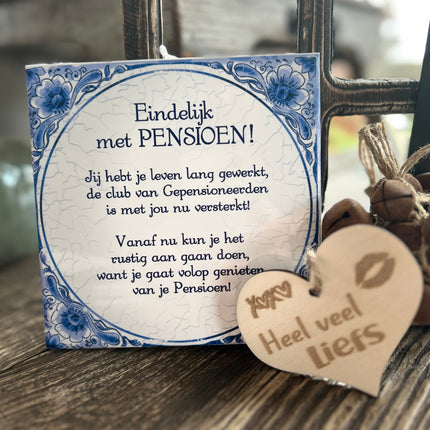 Tegels delfts blauw - Eindelijk met pensioen