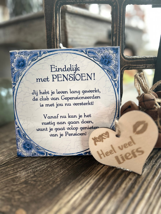 Tegels delfts blauw - Eindelijk met pensioen