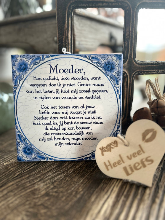 Tegels delfts blauw - Moedertekst