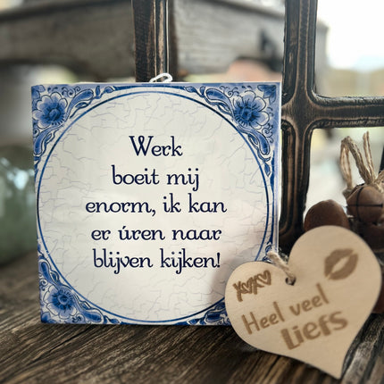 Tegels delfts blauw - Werk boeit