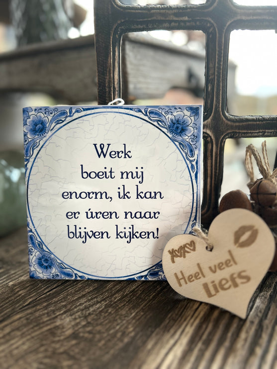Tegels delfts blauw - Werk boeit