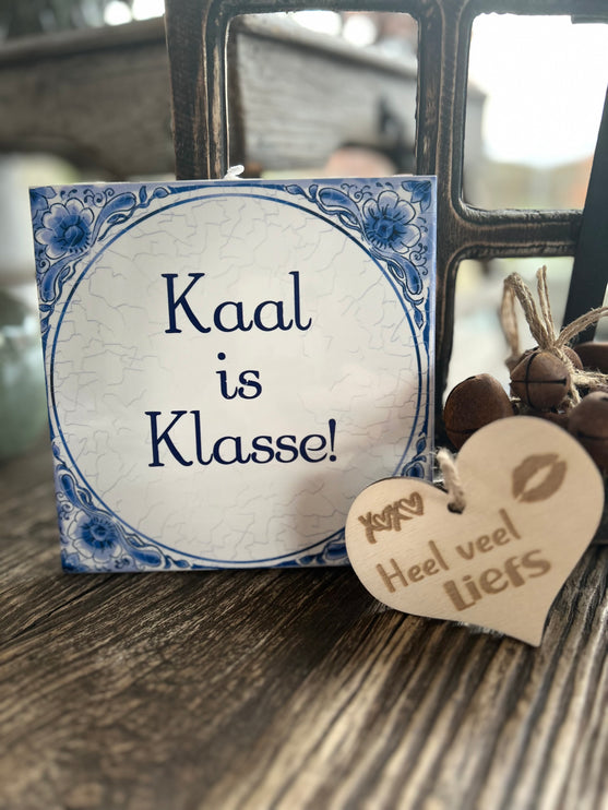 Tegels delfts blauw - Kaal is Klasse