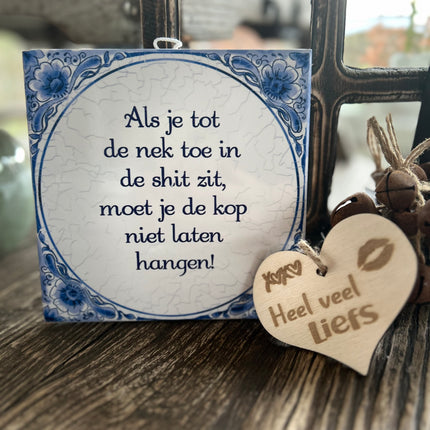 Tegels delfts blauw - Nek shit