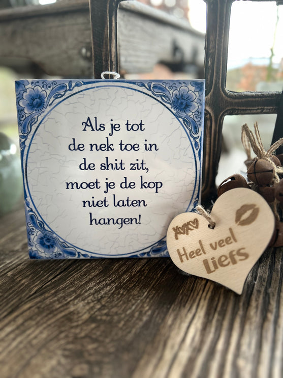 Tegels delfts blauw - Nek shit