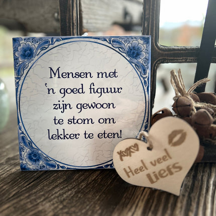 Tegels delfts blauw - mensen goed figuur