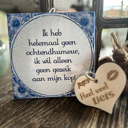 Tegels delfts blauw - Ochtendhumeur