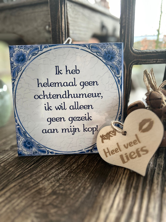 Tegels delfts blauw - Ochtendhumeur
