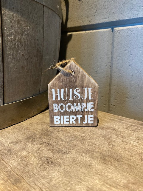 Hangertje Huisje boompje biertje