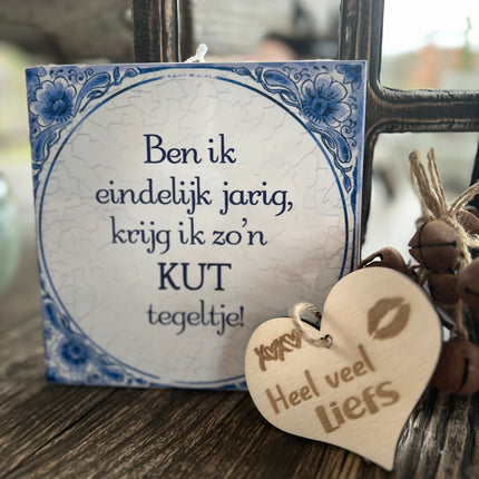 Tegels delfts blauw - kut tegeltje