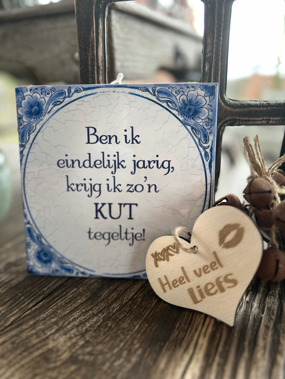 Tegels delfts blauw - kut tegeltje