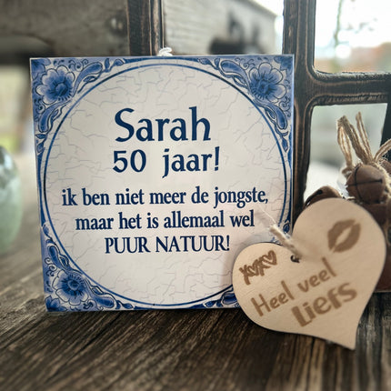 Tegel Delfts Blauw - Sarah