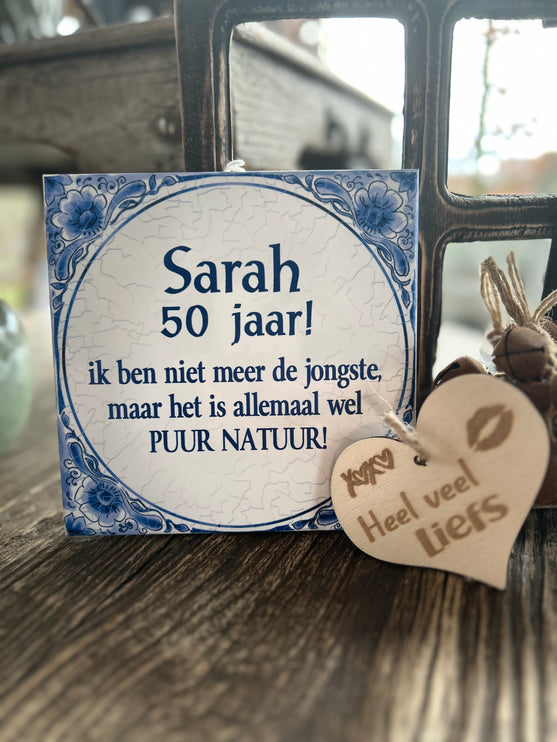 Tegel Delfts Blauw - Sarah