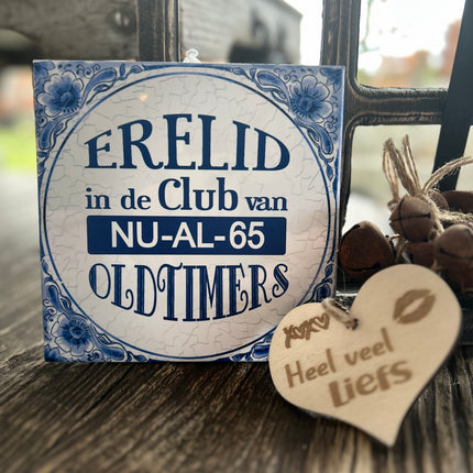 Tegel Delfts Blauw - Erelid 65