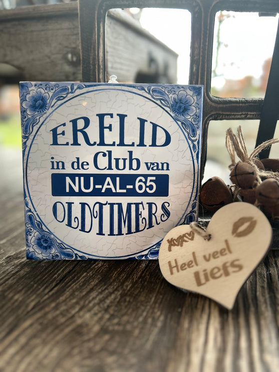 Tegel Delfts Blauw - Erelid 65