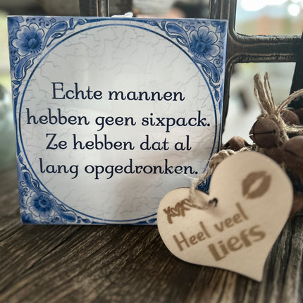Tegel Delfts Blauw - Mannen