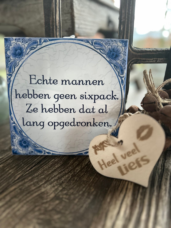 Tegel Delfts Blauw - Mannen