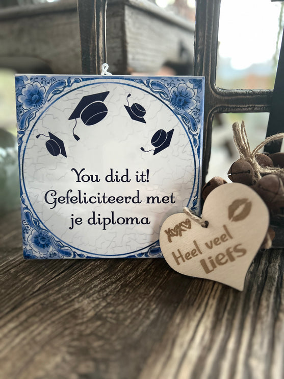 Tegel Delfts Blauw - You did it