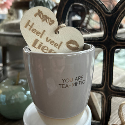 MY FLAME - SOJAKAARS IN THEEKOP - YOU ARE TEA-RIFFIC - RELAXING CHAMOMILE