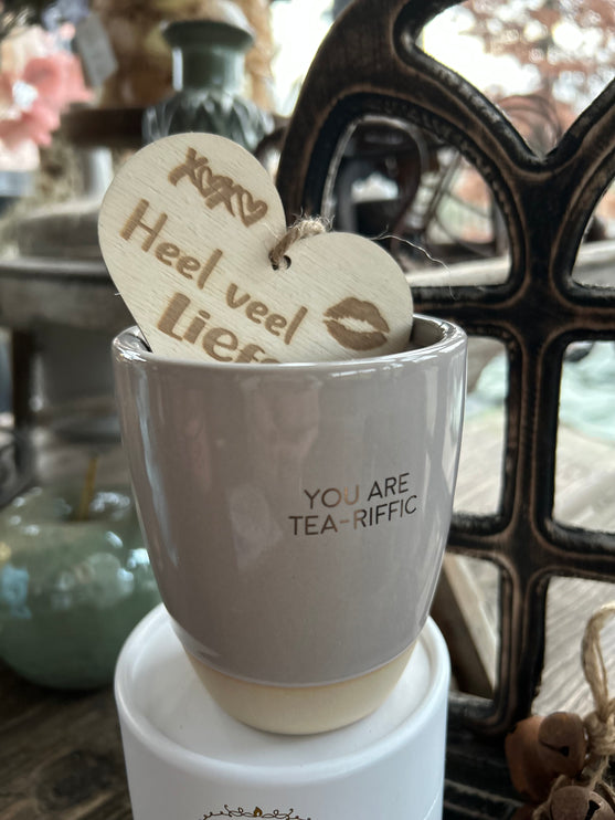 MY FLAME - SOJAKAARS IN THEEKOP - YOU ARE TEA-RIFFIC - RELAXING CHAMOMILE