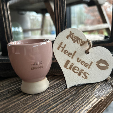 SOJAKAARS IN EIERDOP - HELLO SPRING - GREEN TEA TIME