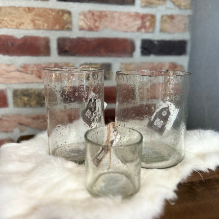 Windlicht Bubble glas S