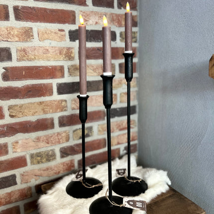 Ijzeren Kandelaar Zwart S