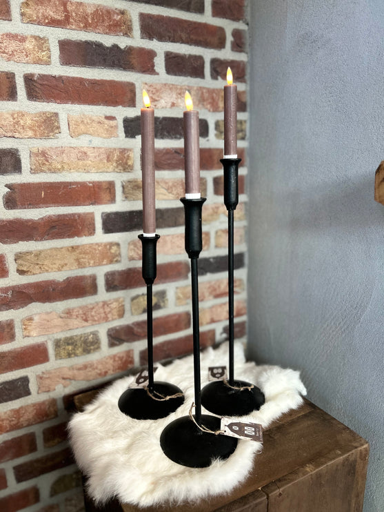 Ijzeren Kandelaar Zwart S