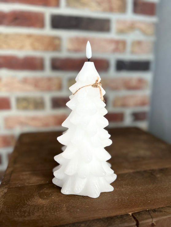 Ledkaars Kerstboom M Wit