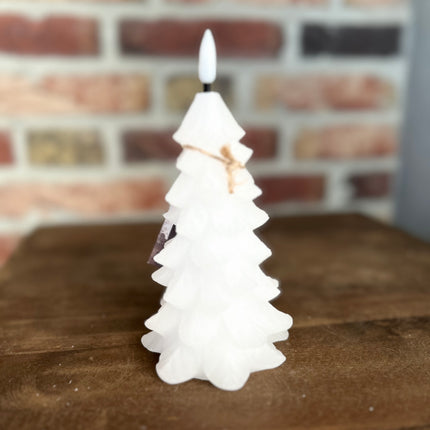 Ledkaars Kerstboom Wit L