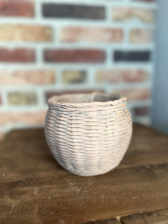 Stenen Pot Bolvorm Rotan S