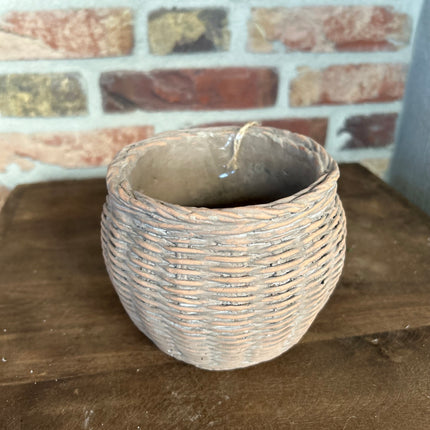 Stenen Pot Bolvorm Rotan S