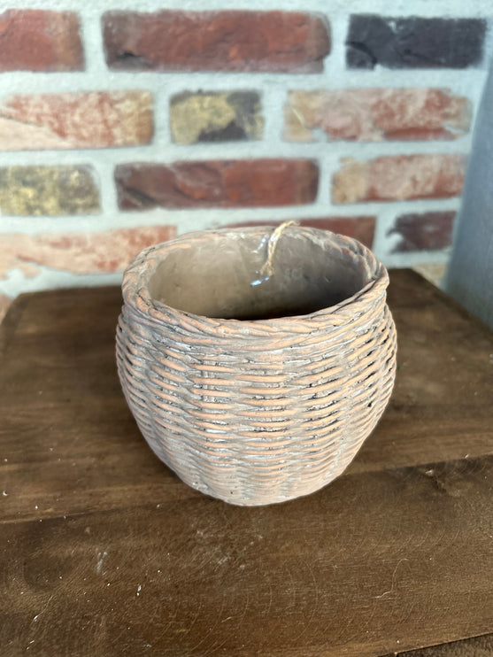 Stenen Pot Bolvorm Rotan S