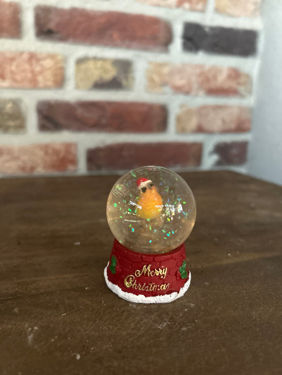 Schuddebol Mini met glitter en vogeltje