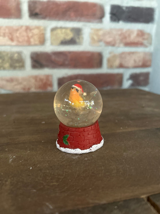 Schuddebol Mini met glitter en vogeltje