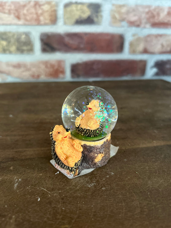 Sneeuwbol Glitter egeltjes