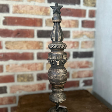 Houten ornament met Ster M